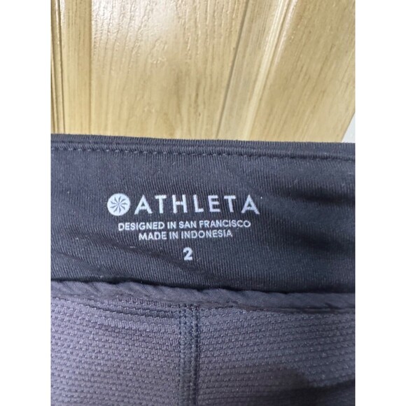Athleta Trekkie Cargo Skort Women's 2 Black Hiking Sports Athletic Skirt - Picture 6 of 8